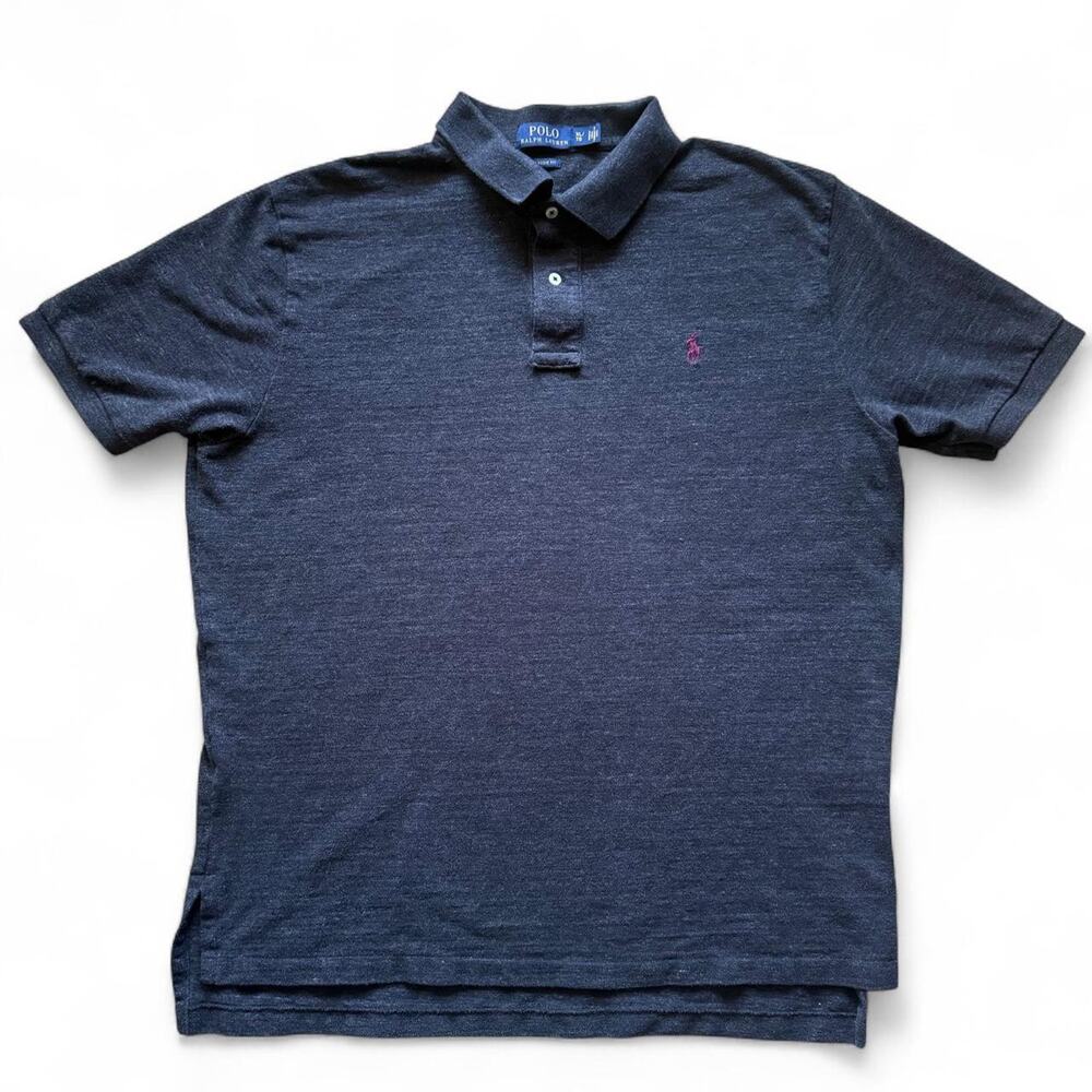 POLO RALPH LAUREN Charcoal Classic Fit Polo Shirt